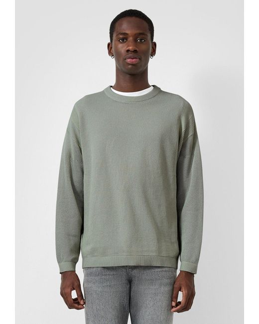 QS Strickpullover in Gray für Herren