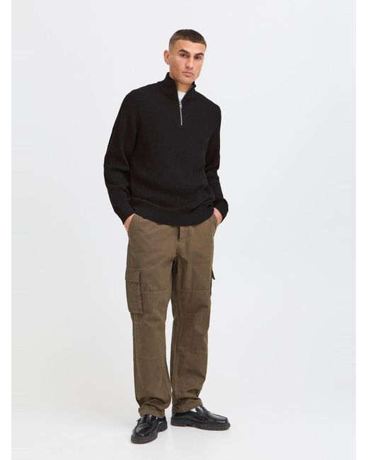 Solid Troyer Sdriver Halfzip in Black für Herren