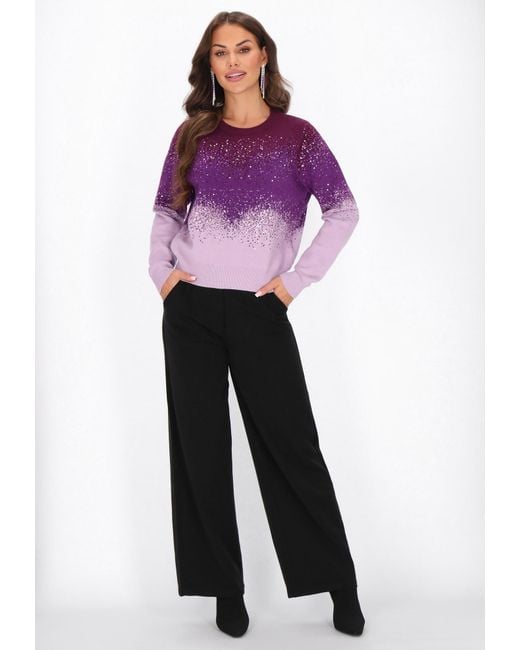 faina Purple Pullover