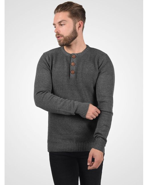 Solid Pullover Terrance in Gray für Herren