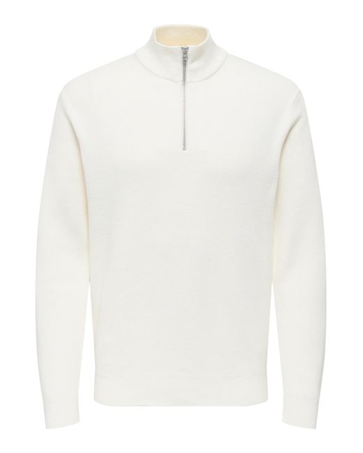 Only & Sons Pullover Onsphil in White für Herren