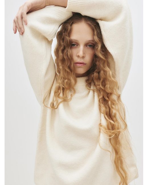 Pull&Bear White Pullover