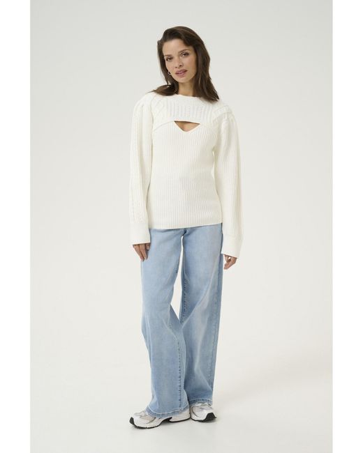 Kaffe White Pullover 'Maggi'