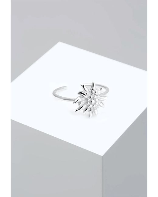 Elli Jewelry Metallic Ring Edelweiss