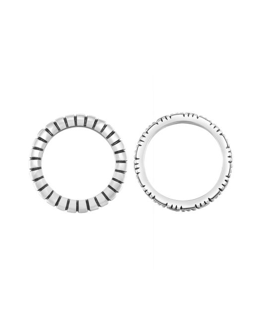 Kuzzoi Ring Set in Gray für Herren