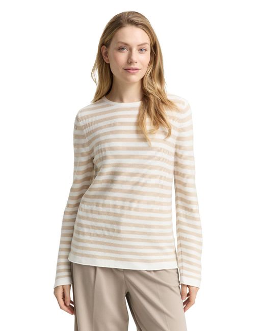 Tom Tailor White Pullover