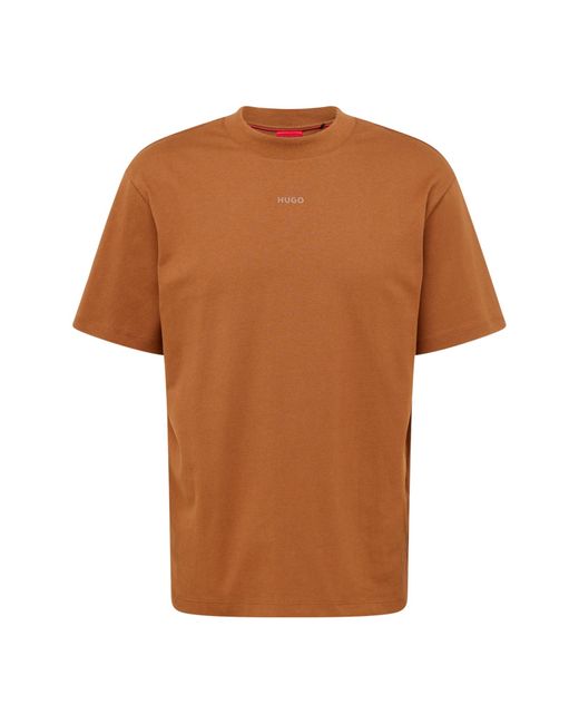 HUGO T-shirt 'dapolino' in Brown für Herren