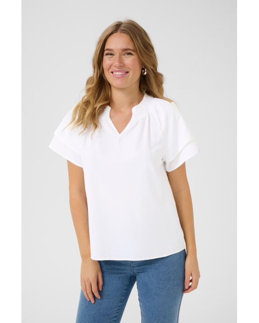Kaffe White Bluse Yrsa