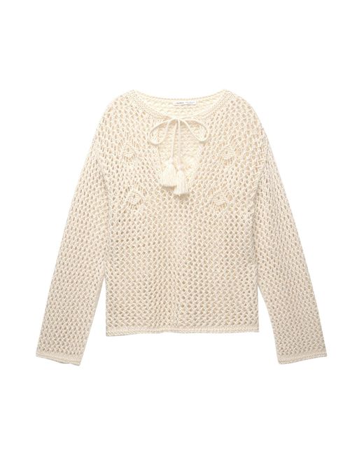 Pull&Bear White Pullover
