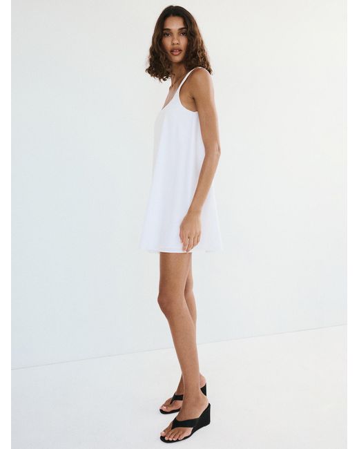 Mango White Kleid Clean