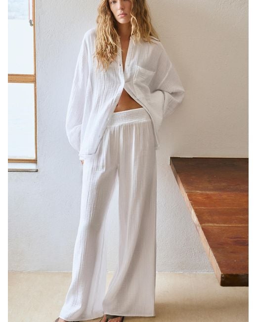 Pull&Bear White Hose