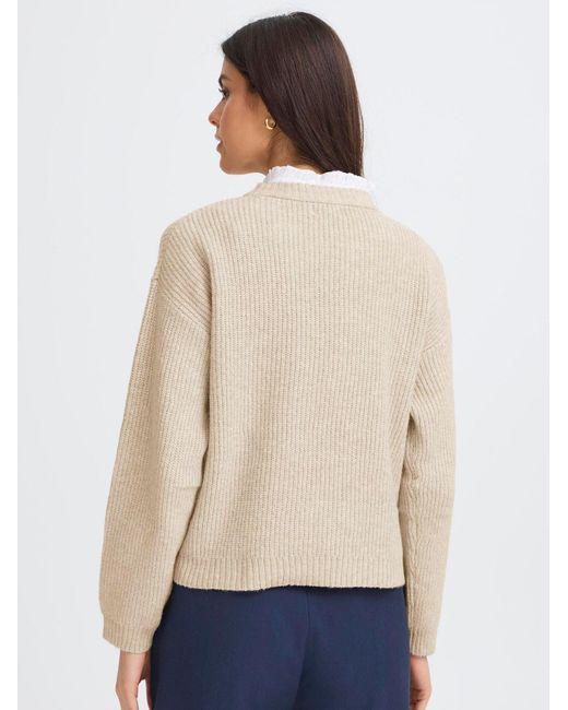 Oxmo White Strickpullover