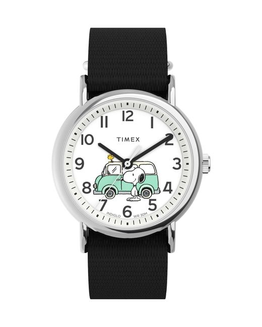 Timex Black Analog Weekender X Peanuts