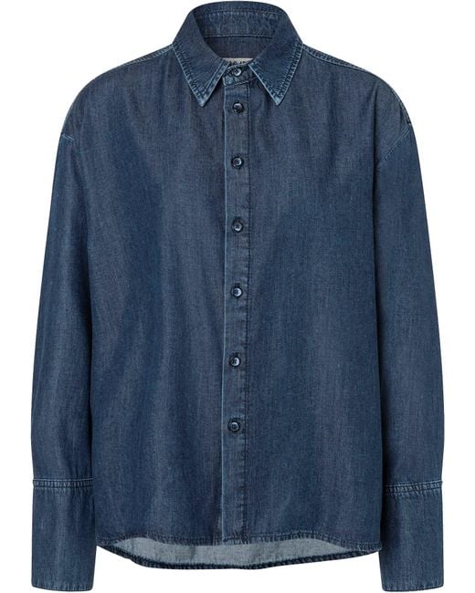 M·a·c Blue Bluse