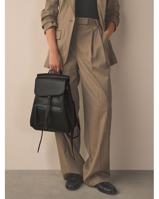 Next Black Rucksack Clean