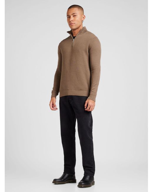 SELECTED Pullover Slhdane in Brown für Herren