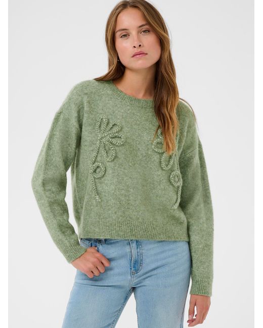 Kaffe Green Pullover Kamelania