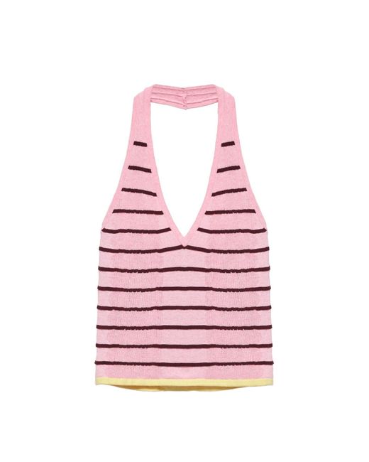 Pull&Bear Pink Stricktop