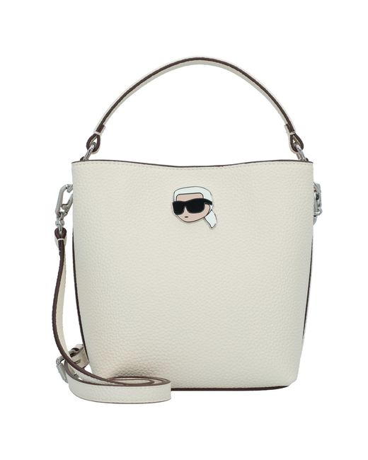 Karl Lagerfeld White Handtasche Ikon
