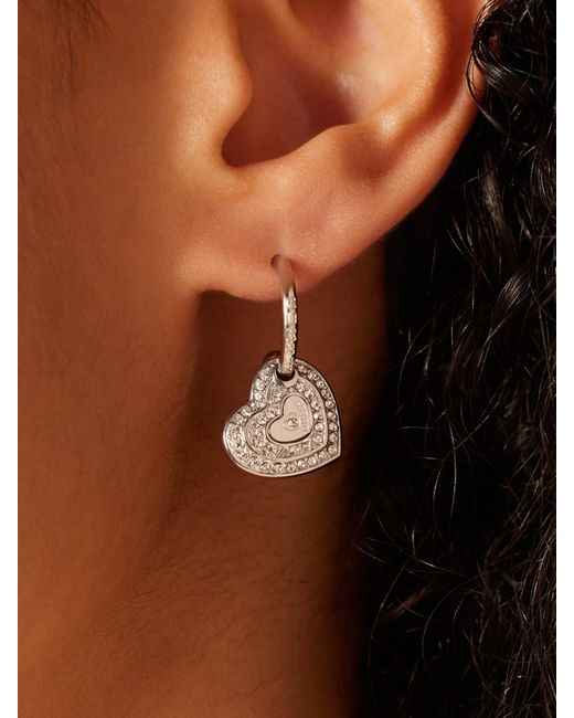 Guess White Ohrringe