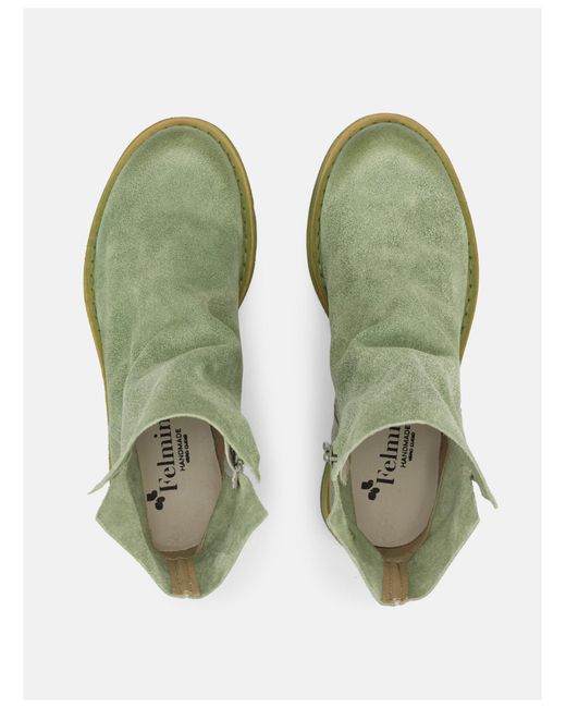 Felmini Green Ankle Boots
