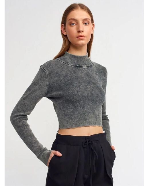Dilvin Gray Pullover Pullover