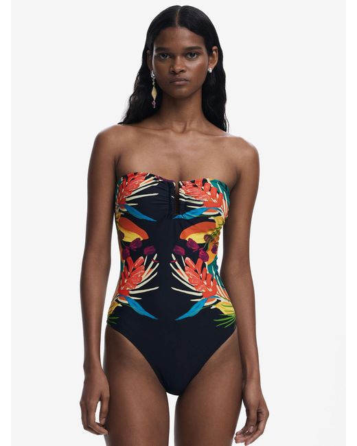 Desigual Red Badeanzug