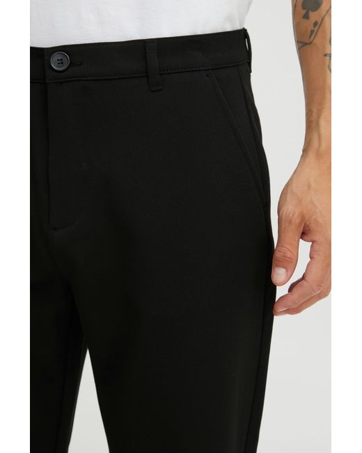 Solid Chinohose 'frederic' in Black für Herren