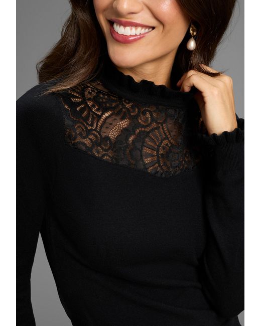 Laura Scott Black Pullover