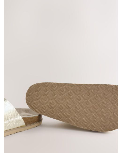 Next Metallic Pantolette