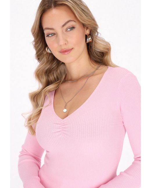 faina Pink Pullover Comfortable