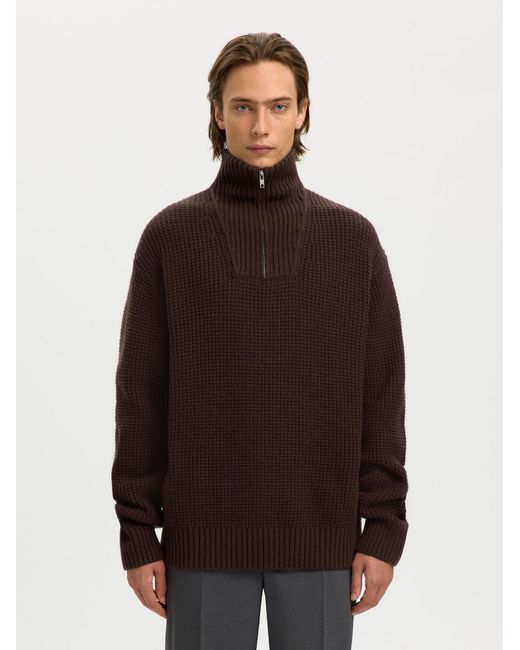 SELECTED Pullover in Brown für Herren