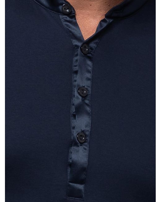 Mey Pyjama Lang Valsted in Blue für Herren