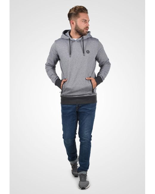 Solid Hoodie 'raffa' in Gray für Herren