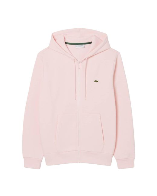Lacoste Sweatjacke in Pink für Herren
