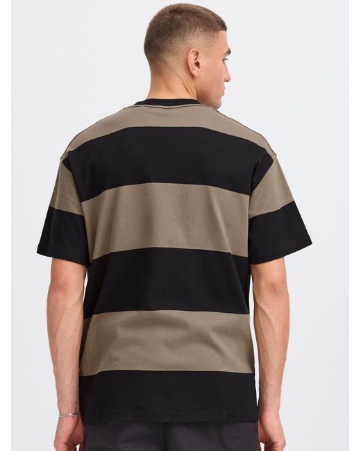 Solid Rundhalsshirt Sdroy in Black für Herren