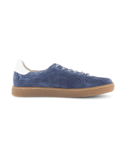 Gabor Blue DAVOS Sneaker, Freizeitschuh, Halbschuh, Schnürschuh mit Lochmuster, Weite H
