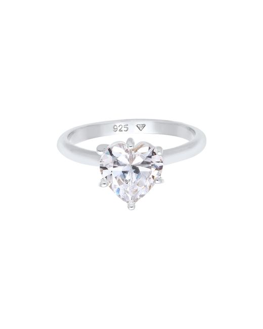 Elli Jewelry White Ring 'kristall ring'