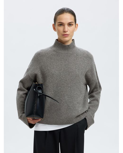 SELECTED Gray Pullover Slfcille