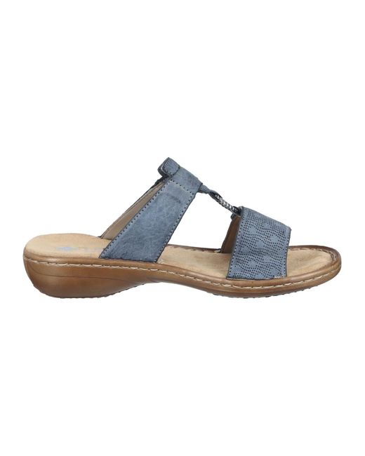 Rieker Blue Pantolette Basic