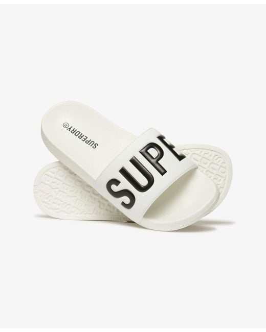 Superdry & Co White Pantolette Core