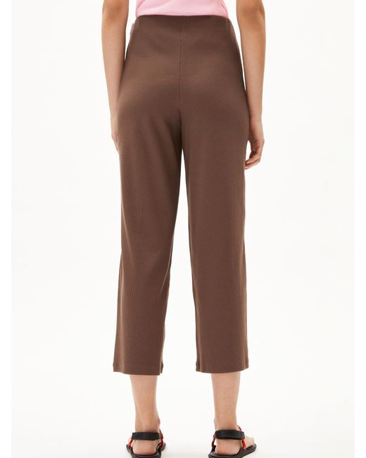 ARMEDANGELS Brown Ripp-Jerseyhose Nianaa