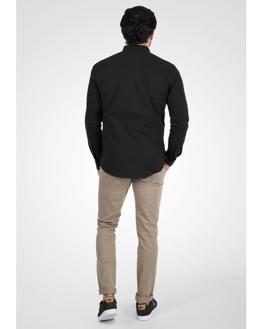 Solid Hemd in Black für Herren