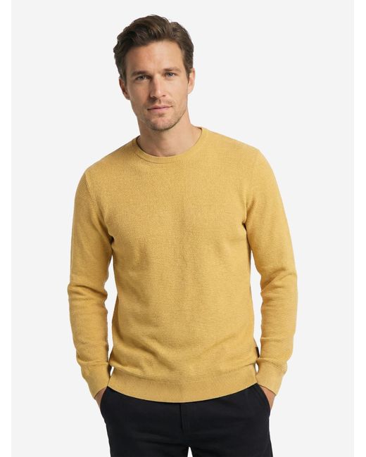 CASA MODA Pullover Basic in Yellow für Herren
