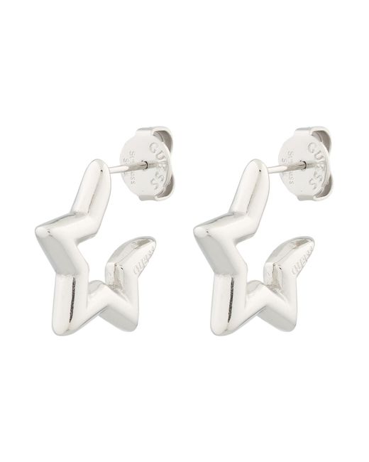 Guess White Ohrringe