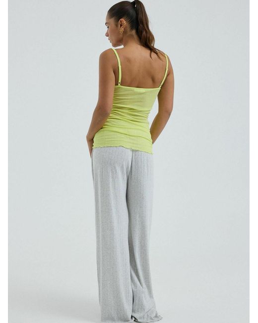 Seamless Basic Green Top Cotton