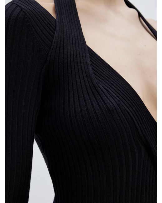 EDITED Black Strickkleid