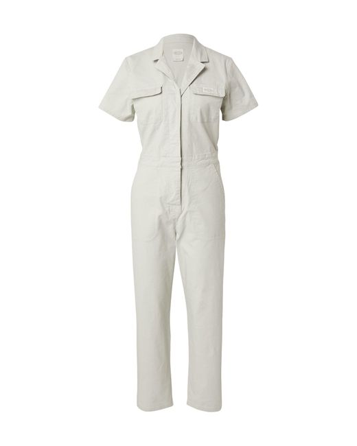 RVCA White Jumpsuit Recession