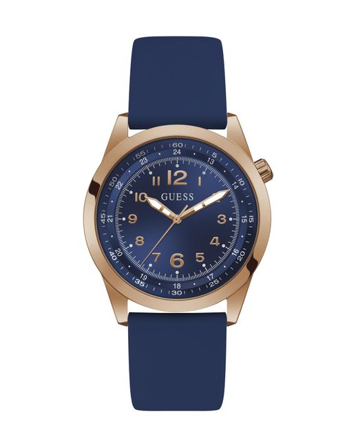 Guess Analoguhr Max in Blue für Herren