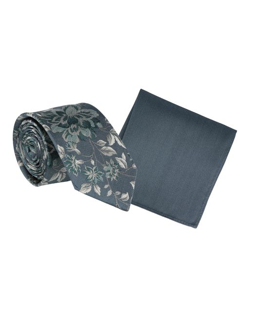 Willen Krawatte Floral Uni in Blue für Herren